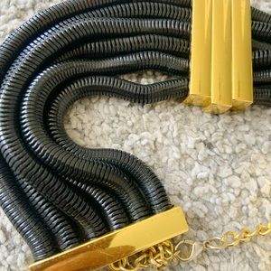 Black and Gold Choker